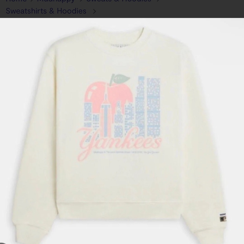 Madhappy Cream Yankees Sweatshirt